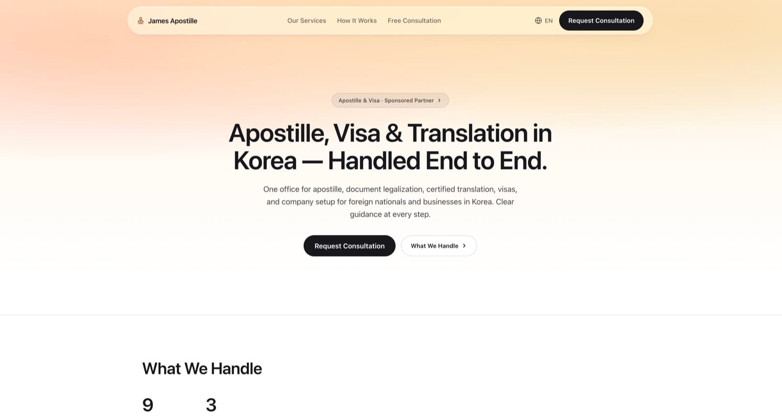 James Apostille homepage: apostille, visa, and translation services for foreign nationals in Korea